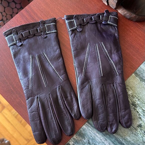 NWT PORTOLANO Italian LambskinLeather Cashmere lined Gloves s 8.Italy.Retail$150 - Picture 4 of 14